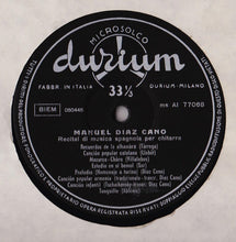 Carica l'immagine nel visualizzatore di Gallery, Manuel Diaz Cano : Recital Di Musica Spagnola (LP)
