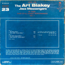 Carica l&#39;immagine nel visualizzatore di Gallery, Art Blakey : Here Is Art Blakey At His Rare Of All Rarest Performances Vol. 1 (LP, Unofficial)
