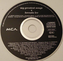 Carica l&#39;immagine nel visualizzatore di Gallery, Brenda Lee : My Greatest Songs (CD, Comp)
