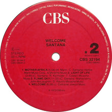 Carica l&#39;immagine nel visualizzatore di Gallery, Santana : Welcome (LP, Album, RE, Red)
