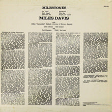 Carica l&#39;immagine nel visualizzatore di Gallery, Miles Davis = Miles Davis : Milestones = マイルストーンズ (LP, Album, Mono, RE)
