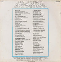 Carica l&#39;immagine nel visualizzatore di Gallery, Mimmo Locasciulli : Quattro Canzoni Di Mimmo Locasciulli (12&quot;, MiniAlbum, Promo)
