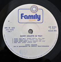 Carica l&#39;immagine nel visualizzatore di Gallery, Buddy Collette With Complesso Basso-Valdambrini : Buddy Collette In Italy (LP, Album, RE)
