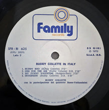 Carica l&#39;immagine nel visualizzatore di Gallery, Buddy Collette With Complesso Basso-Valdambrini : Buddy Collette In Italy (LP, Album, RE)

