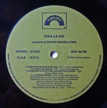 Carica l&#39;immagine nel visualizzatore di Gallery, Didier Barbelivien : Viva La Vie (Bande Originale Du Film De Claude Lelouch) (LP)
