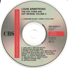 Carica l&#39;immagine nel visualizzatore di Gallery, Louis Armstrong : The Hot Fives &amp; Hot Sevens, Volume II (CD, Comp, Mono, RM)
