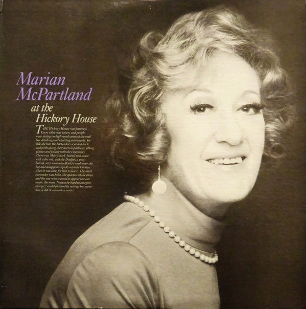 Marian McPartland : At The Hickory House (2xLP, Comp, Mono)
