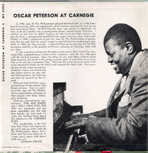 Carica l&#39;immagine nel visualizzatore di Gallery, Oscar Peterson : Oscar Peterson At Carnegie (LP, Album, Mono, RE)
