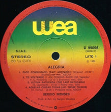 Carica l&#39;immagine nel visualizzatore di Gallery, Sergio Mendes* : Alegria (LP, Album)
