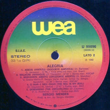 Carica l&#39;immagine nel visualizzatore di Gallery, Sergio Mendes* : Alegria (LP, Album)
