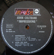 Carica l&#39;immagine nel visualizzatore di Gallery, John Coltrane : Impressions (LP, Album, RE, Gat)
