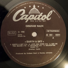 Carica l&#39;immagine nel visualizzatore di Gallery, Graham Nash : Earth &amp; Sky (LP, Album, Gat)
