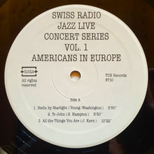 Carica l&#39;immagine nel visualizzatore di Gallery, Benny Bailey, Slide Hampton, Johnny Griffin, Tony Scott (2), Art Farmer, Stuff Smith, Sal Nistico  With  Jazz Live Trio : Americans In Europe (LP, Album)
