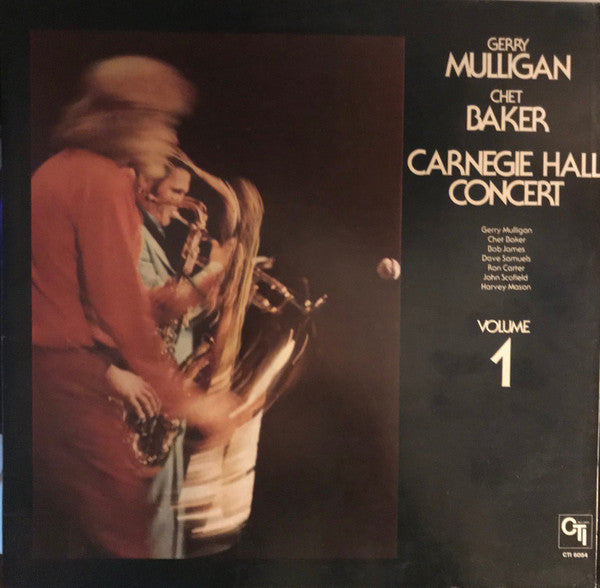 Gerry Mulligan / Chet Baker : Carnegie Hall Concert Volume 1 (LP, Album, Gat)