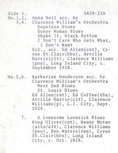 Carica l&#39;immagine nel visualizzatore di Gallery, Anna Bell (3), Katherine Henderson (3) &amp; Laura Bryant (2) Accompanied By Clarence Williams And His Orchestra : 1928 (LP, Comp)
