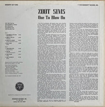 Carica l&#39;immagine nel visualizzatore di Gallery, Zoot Sims : One To Blow On (LP, Album, RE)
