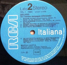 Carica l&#39;immagine nel visualizzatore di Gallery, Maria Carta : Delirio (In S&#39;Amena Campagna Dilliriende) (LP, Album)
