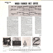 Carica l&#39;immagine nel visualizzatore di Gallery, Art Farmer Quintet Featuring Gigi Gryce : When Farmer Met Gryce (LP, Album, Mono, RE)
