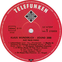 Carica l&#39;immagine nel visualizzatore di Gallery, Klaus Wunderlich : Sound 2000 2 - Elec Trick Piano (LP)
