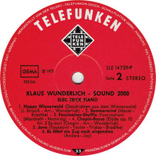 Carica l&#39;immagine nel visualizzatore di Gallery, Klaus Wunderlich : Sound 2000 2 - Elec Trick Piano (LP)
