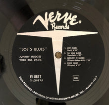 Carica l'immagine nel visualizzatore di Gallery, Johnny Hodges / Wild Bill Davis : Joe's Blues (LP)
