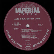 Carica l&#39;immagine nel visualizzatore di Gallery, Sonny Criss : Jazz - U.S.A. (LP, Album, Mono, RE)
