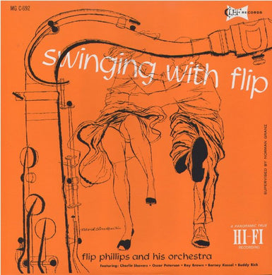Flip Phillips And His Orchestra : Swinging With Flip (LP, Album, Comp, Mono, RE)