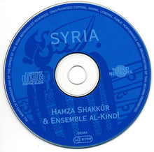 Carica l&#39;immagine nel visualizzatore di Gallery, حمزة شكور &amp; Ensemble Al-Kindî : Syria: Takasim &amp; Sufi Chants From Damaskus (CD, Album)
