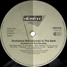 Carica l&#39;immagine nel visualizzatore di Gallery, Orchestral Manoeuvres In The Dark : Architecture &amp; Morality (LP, Album, Die)
