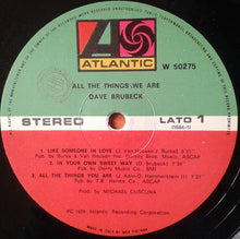 Carica l&#39;immagine nel visualizzatore di Gallery, Dave Brubeck : All The Things We Are (LP, Album)
