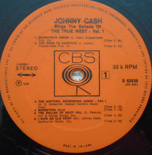 Carica l&#39;immagine nel visualizzatore di Gallery, Johnny Cash : Johnny Cash Sings The Ballads Of The True West (LP, Album)
