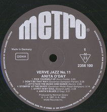 Carica l&#39;immagine nel visualizzatore di Gallery, Anita O&#39;Day : Verve Jazz No. 11 (LP, Comp, Mono)
