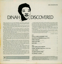 Carica l&#39;immagine nel visualizzatore di Gallery, Dinah Washington : Dinah Discovered (LP)
