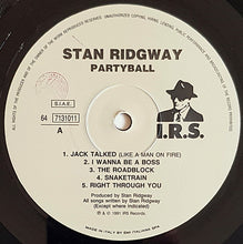 Carica l'immagine nel visualizzatore di Gallery, Stan Ridgway : Partyball (LP, Album)
