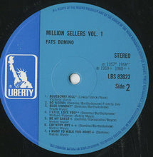 Carica l&#39;immagine nel visualizzatore di Gallery, Fats Domino : Million Sellers Vol. 1 (LP, Comp)

