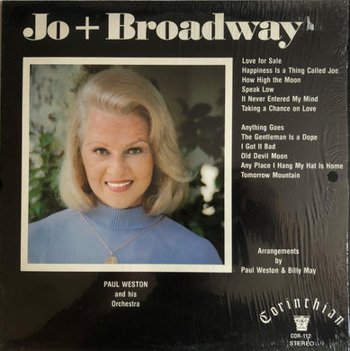 Jo Stafford With Paul Weston And His Orchestra : Jo + Broadway (LP, Album)