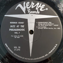 Carica l&#39;immagine nel visualizzatore di Gallery, Charlie Parker, Lester Young, Flip Phillips, Roy Eldridge, Buddy Rich, Ray Brown, Tommy Turk, Hank Jones : Norman Granz&#39; Jazz At The Philharmonic Volume 7 (LP, Comp, Mono, RE)
