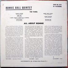 Carica l'immagine nel visualizzatore di Gallery, Ronnie Ball : All About Ronnie (LP, Album, Mono)

