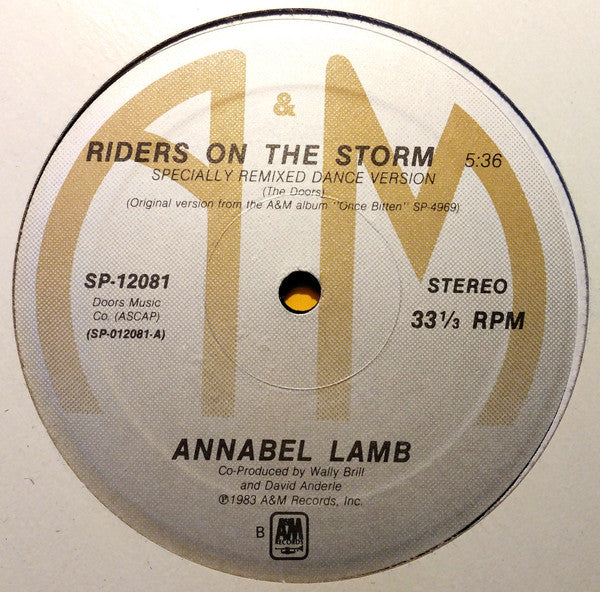 Annabel Lamb : Riders On The Storm (12