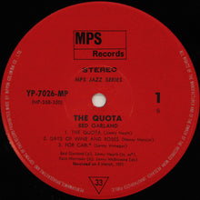 Carica l'immagine nel visualizzatore di Gallery, Red Garland : The Quota (LP, Album)
