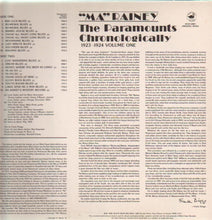 Carica l&#39;immagine nel visualizzatore di Gallery, Ma Rainey : The Paramounts Chronologically 1923-1924 Volume One (LP, Comp, Mono)
