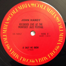 Carica l&#39;immagine nel visualizzatore di Gallery, John Handy : Recorded Live At The Monterey Jazz Festival (LP, Album, RP)
