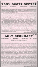 Carica l&#39;immagine nel visualizzatore di Gallery, Tony Scott Septet / Milt Bernhart And His Orchestra : Untitled (LP, Comp, RE)

