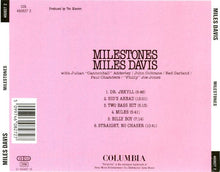 Carica l&#39;immagine nel visualizzatore di Gallery, Miles Davis : Milestones (CD, Album, RE, RM, RP)
