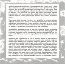 Carica l&#39;immagine nel visualizzatore di Gallery, Various : Huaynos &amp; Huaylas: The Real Music Of Peru (CD, Comp, RE, RM)
