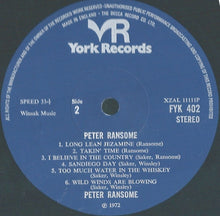 Carica l'immagine nel visualizzatore di Gallery, Peter Ransome : Peter Ransome (LP, Album)
