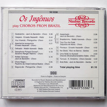 Carica l&#39;immagine nel visualizzatore di Gallery, Os Ingênuos : Play Choros From Brazil  (CD, Album)
