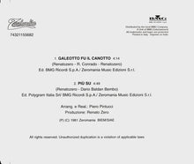Carica l'immagine nel visualizzatore di Gallery, Renato Zero : Galeotto Fu Il Canotto (CD, Single, RE)
