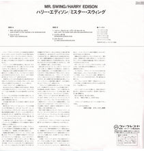 Carica l&#39;immagine nel visualizzatore di Gallery, Harry Edison : Mr. Swing (LP, Album, Ltd, RE)
