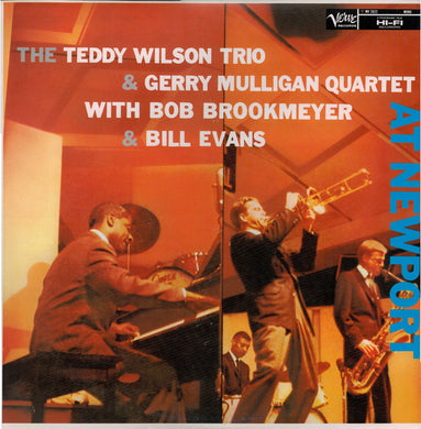 Teddy Wilson Trio & Gerry Mulligan Quartet With Bob Brookmeyer & Bill Evans : At Newport (LP, Album, Mono, RE)
